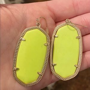 Kendra Scott Danielle yellow earrings
